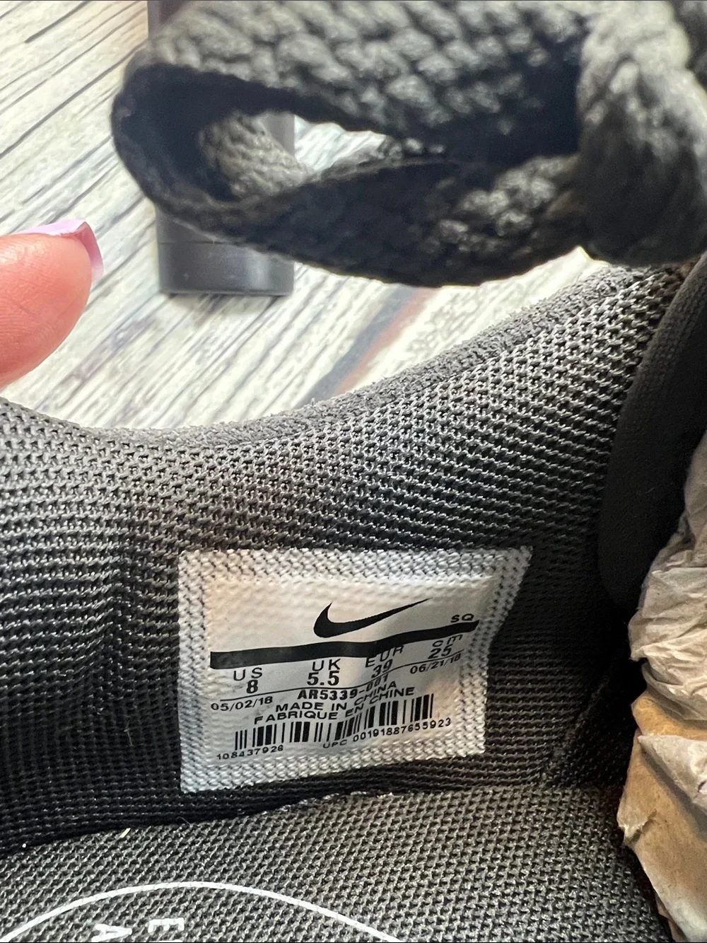 Nike Air Force 1 ‘07 LV8 Suede Sneakers – Black/Anthracite – Women’s Size 8